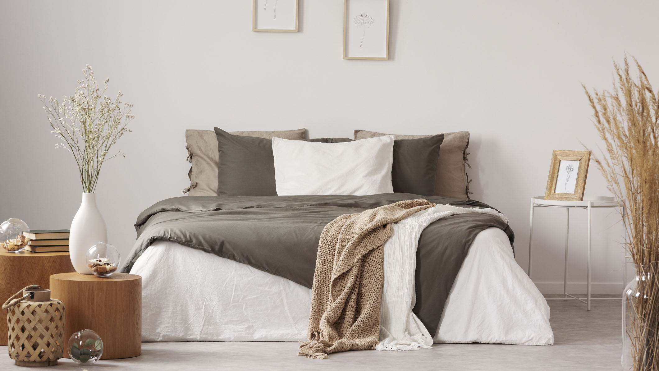 An electric blanket spread over a bed